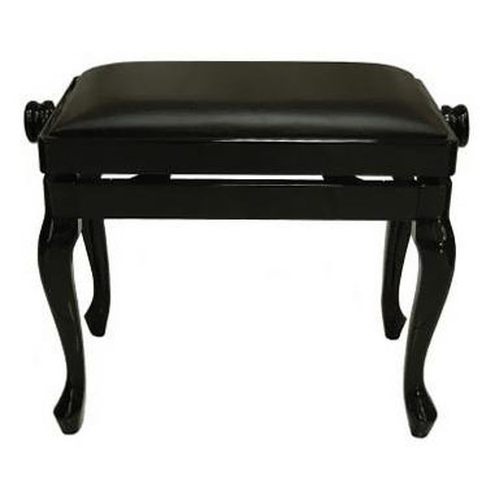 Фото Банкетка для фортепиано Discacciati Chippendale черная, полированная