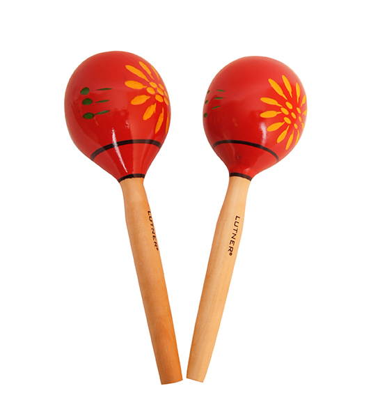 Фото Деревянные маракасы с узорами Fleet FLT-MA1750-1