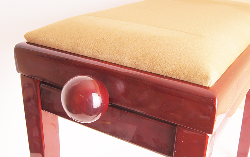 Фото HY-PJ018B-GLOSS-DARK-MAHO Банкетка, темное красное дерево/коричневый, Rin