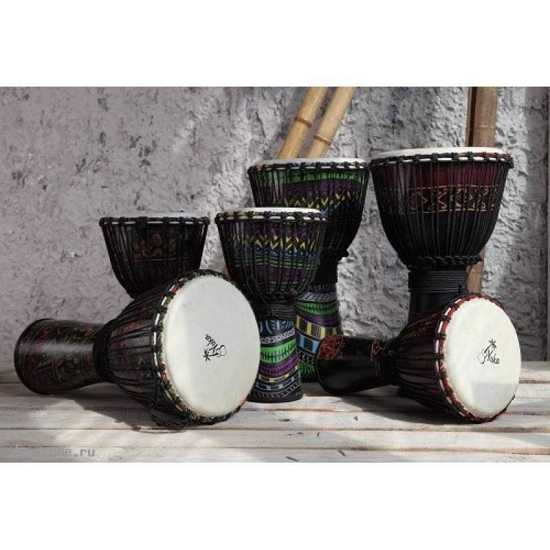 Фото YUKA DJPC010-20 - Джембе с верёвочной настройкой Юка