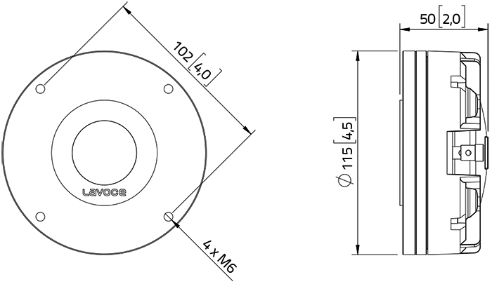 Фото Драйвер ВЧ Lavoce DN14.30T