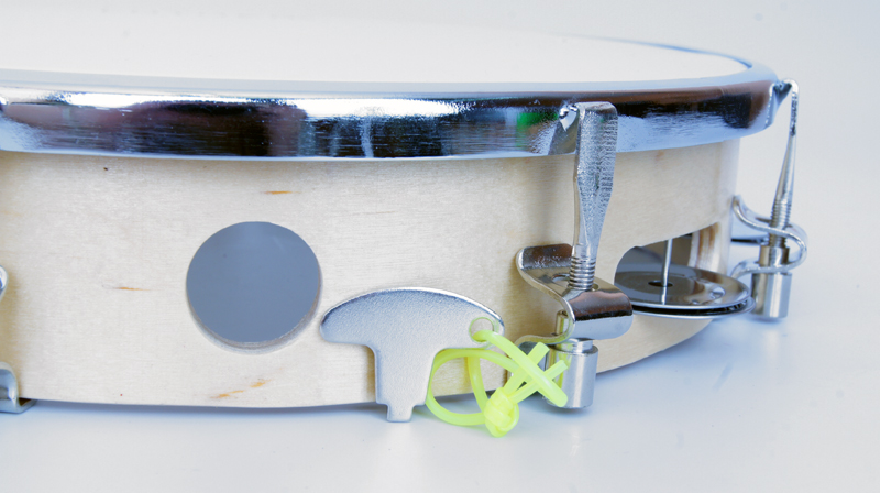 Фото Тамбурин Lutner FLT-LTH10-8 с бубенцами, с мембраной, настраиваемый