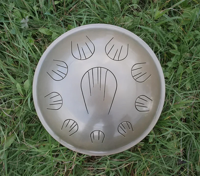 Фото Orion OrS09DCg Язычковый барабан, "Латунь", 34см, D celtic minor, со звукоснимателем и чехлом