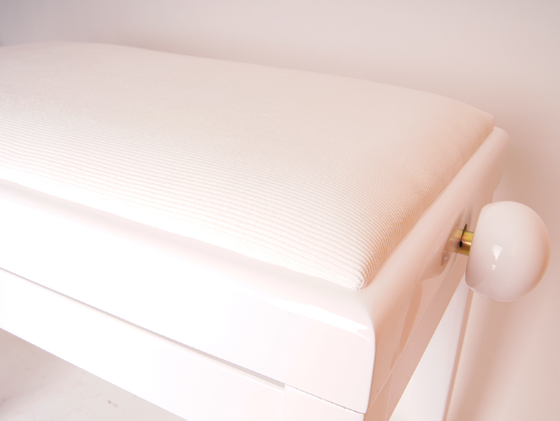 Фото HY-PJ018B-GLOSS-WHITE Банкетка, вельвет, белый/белый, Rin