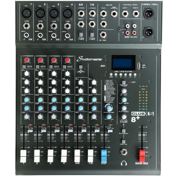 Фото Аналоговый микшер STUDIOMASTER CLUB XS8+