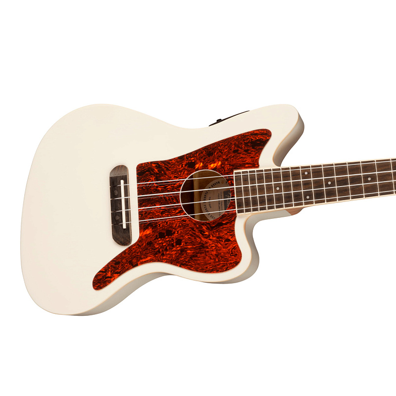 Фото Укулеле, FENDER Fullerton Jazzmaster Uke Olympic White