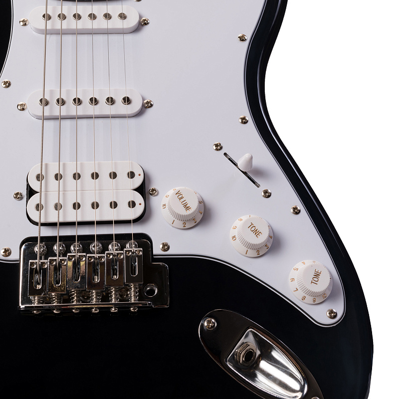 Фото Электрогитара ROCKDALE Stars HSS BK