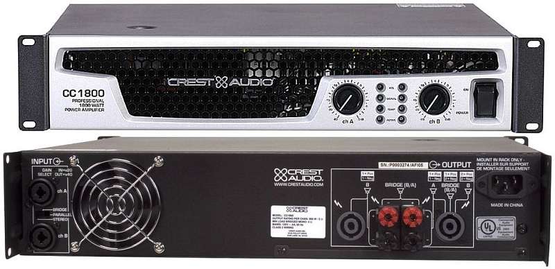 Фото Усилитель мощности Crest Audio СС1800