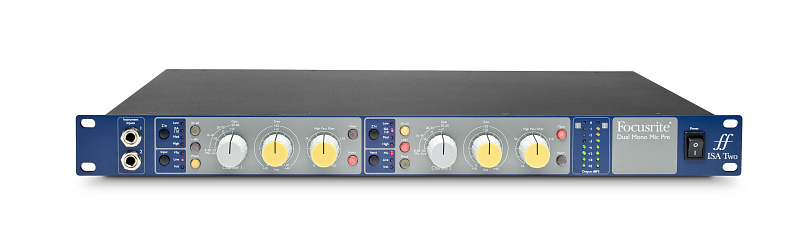 Фото FOCUSRITE ISA TWO 2-канальный трансформаторный микрофонный предусилитель