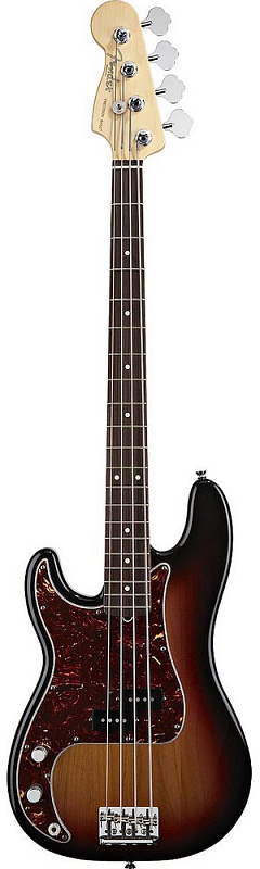 Фото Бас-гитара FENDER AMERICAN STANDARD PRECISION BASS 2012 LEFT HANDED RW 3-COLOR SUNBURST