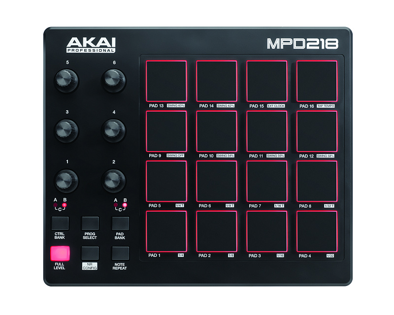 Фото USB/MIDI-контроллер AKAI PRO MPD218