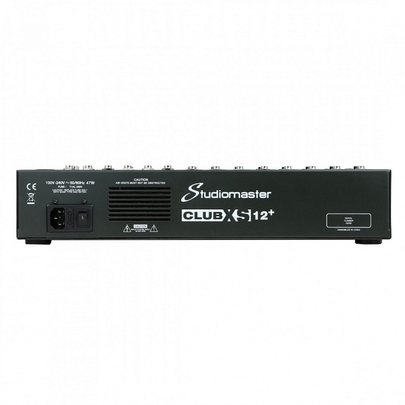 Фото Аналоговый микшер STUDIOMASTER CLUB XS12+