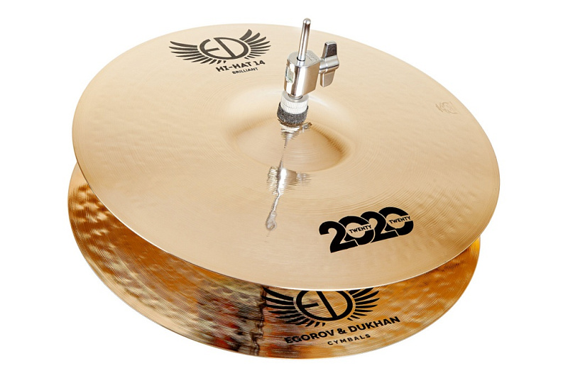 Фото ED2020HH13BR 2020 Brilliant Hi-Hat Две тарелки 13", ED Cymbals