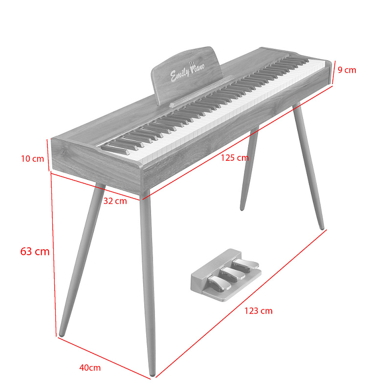 Фото Цифровое фортепиано EMILY PIANO D-47 Walnut