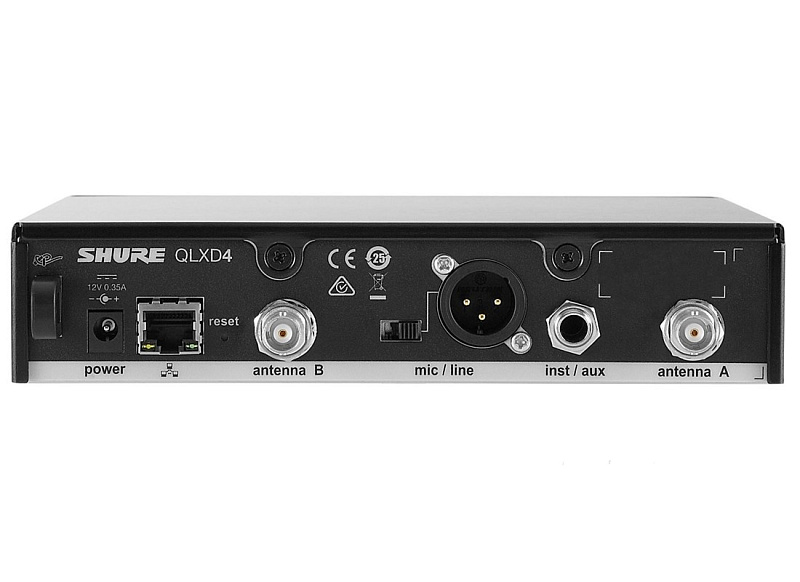 Фото SHURE QLXD24E/SM58 K51 606 - 670 MHz вокальная радиосистема с ручным передатчиком SM58