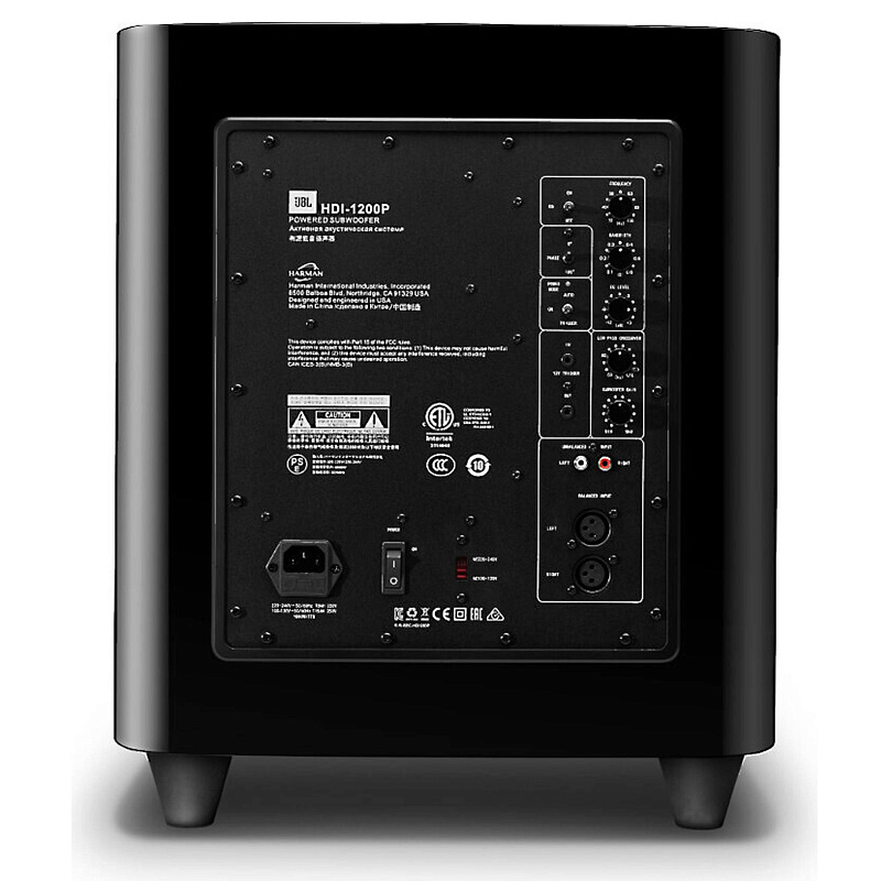 Фото Сабвуфер JBL HDI 1200P BLQ EU