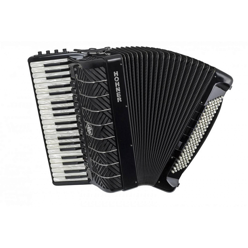 Фото HOHNER MATTIA IV 120 BK gun black - Аккордеон 4/4 Хонер