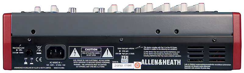 Фото Allen & Heath ZED10FX 