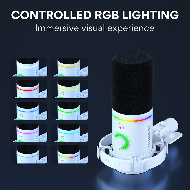 Фото Микрофон Maono PD200X (white)