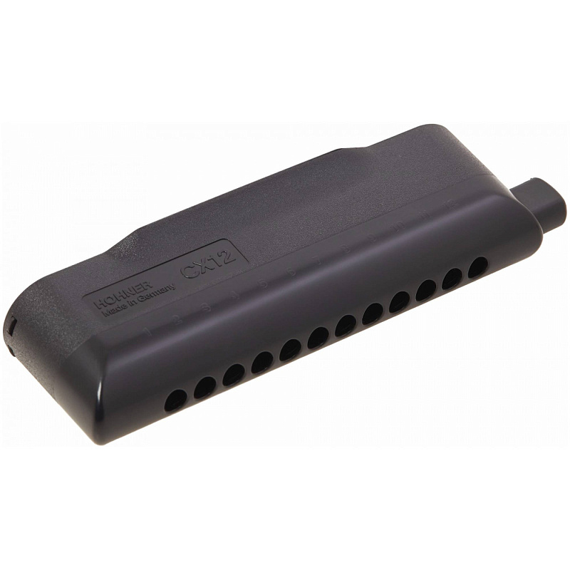 Фото HOHNER CX 12 Black 7545/48 A - Губная гармоника хроматическая Хонер