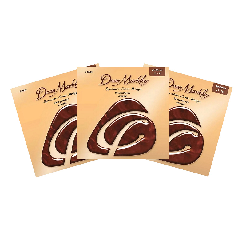 Фото Струны для акустической гитары DEAN MARKLEY 2006-3PK 3 упаковки