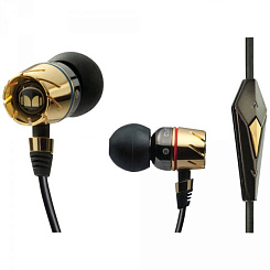 Monster Turbine Pro Gold MH TBB-P IE GLD CT EU Внутриканальные аудиофильские наушники с контроллером для iPod / iPhone