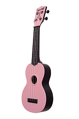 WATERMAN by KALA KA-SWB-PK Soft Pink Matte Soprano Ukulele