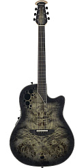 OVATION C2078AXP2-PB Exotic Elite Deep Bowl Cutaway Poplar Burl