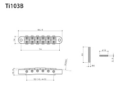 Бридж Gotoh Ti103B-B