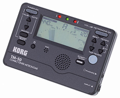 KORG TM-50-BK, тюнер-метроном, цвет ч рный