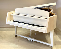 Белый кабинетный рояль Sauter 210 Vivace Peter-Maly-Edition White Polished