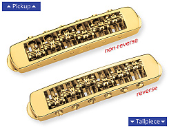 Бридж Schaller 12080500 STM Tune-O-Matic золото