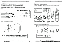 Work LW-265R  Раздвижная световая стойка-элеватор