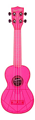 WATERMAN by KALA KA-SWF-PK Waterman Fluorescent Pink, Soprano Ukulele