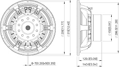 Динамик 12" Lavoce WAN124.01