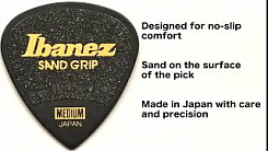 Медиаторы IBANEZ SAND GRIP PPA16MSG-WH