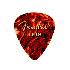 FENDER 351 SHAPE PICKS 1 GROSS SHELL THIN медиатор, цвет черепаховый (упакованы по 144 шт)