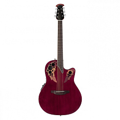 Гитара электроакустическая OVATION CE48-RR Celebrity Elite Super Shallow Cutaway Ruby Red