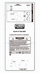 Акустическая система активная 2 полосная Xline ALFA P-12A DSP