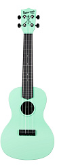 WATERMAN by KALA KA-CWB-GN Green, Matte, Concert Ukulele w/Bag