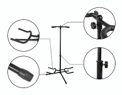 Напольная стойка для двух гитар Foix J-32, складная